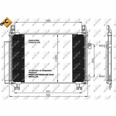 Più Venduto NRF EASY FIT 35654 Condensatore, Climatizzatore