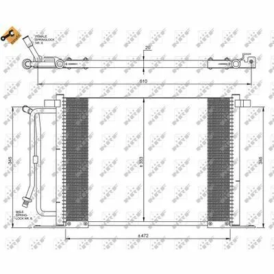 Acquista Ora NRF EASY FIT 35250 Condensatore, Climatizzatore