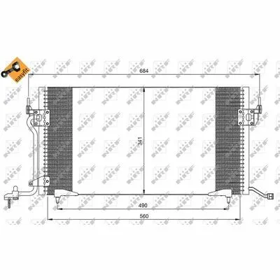 NRF EASY FIT 35260 Condensatore, Climatizzatore Professionale