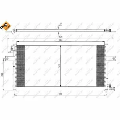 Prezzo Di Fabbrica NRF EASY FIT 35380 Condensatore, Climatizzatore