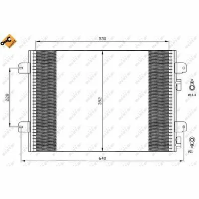 NRF EASY FIT 35542 Condensatore, Climatizzatore Saldi