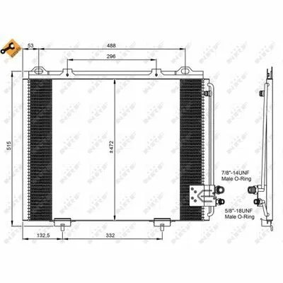 NRF EASY FIT 35228 Condensatore, Climatizzatore Compra Adesso