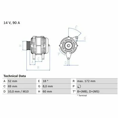 BOSCH 0 986 080 030 Alternatore Promozione Esclusiva