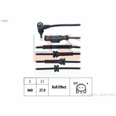 EPS Made in Italy - OE Equivalent 1.960.098 Sensore, N° Giri Ruota Ultimissimo Modello