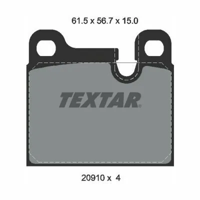 TEXTAR 2091001 Kit Pastiglie Freno, Freno a Disco Più Venduto