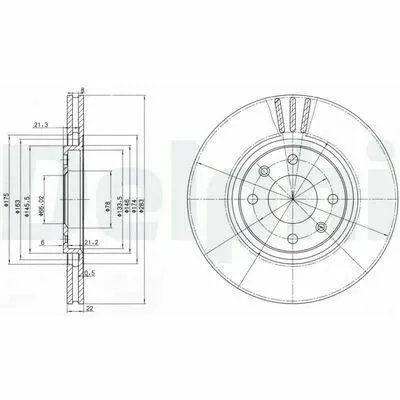 Popolare DELPHI BG2690 Disco Freno