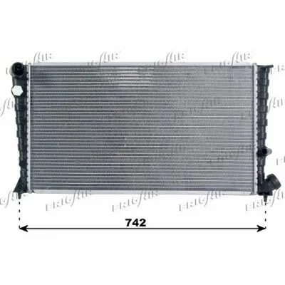 Popolare FRIGAIR 0108.3002 Radiatore, Raffreddamento Motore