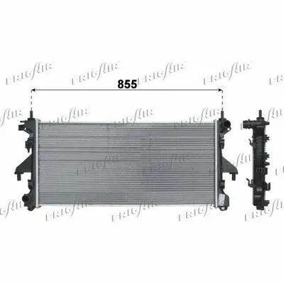 Spedizione Espresso FRIGAIR 0204.2039 Radiatore, Raffreddamento Motore