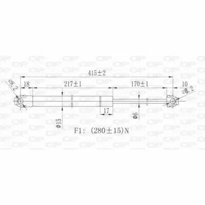 OPEN PARTS GSR6183.00 Ammortizzatore Pneumatico, Cofano Motore Compra Oggi Stesso