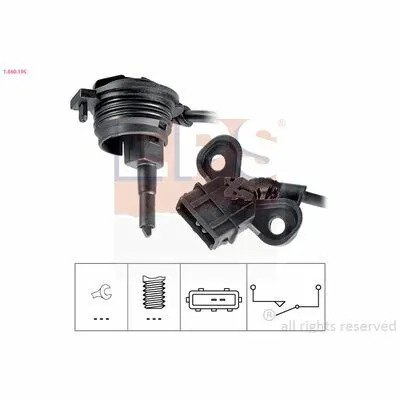 EPS Made in Italy - OE Equivalent 1.860.195 Interruttore, Luce di Retromarcia Spedizione Espresso