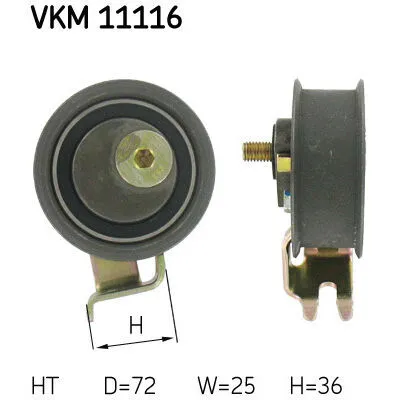Saldi SKF VKM 11116 Rullo Tenditore, Cinghia Dentata