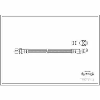 CORTECO 19018478 Flessibile del Freno Pagamento Sicuro