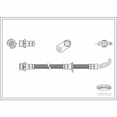 CORTECO 19033095 Flessibile del Freno Must-Have