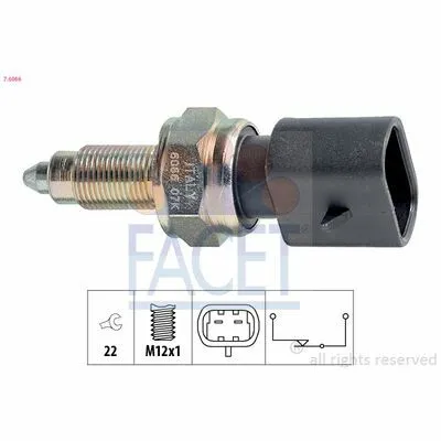 Scelto Dai Clienti FACET Made in Italy - OE Equivalent 7.6066 Interruttore, Luce di Retromarcia
