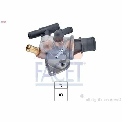 FACET Made in Italy - OE Equivalent 7.8120 Termostato, Refrigerante Di Tendenza
