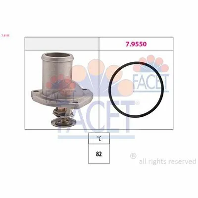 FACET Made in Italy - OE Equivalent 7.8195 Termostato, Refrigerante Offerta Del Giorno