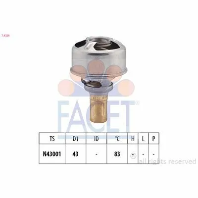 FACET Made in Italy - OE Equivalent 7.8226 Termostato, Refrigerante Occasione