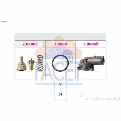 FACET Made in Italy - OE Equivalent 7.8788K Termostato, Refrigerante Compra Adesso