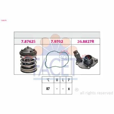 Compra Online FACET Made in Italy - OE Equivalent 7.8827K Termostato, Refrigerante
