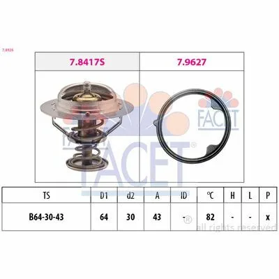 FACET Made in Italy - OE Equivalent 7.8926 Termostato, Refrigerante Offerta