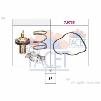 Economico FACET Made in Italy - OE Equivalent 7.8930 Termostato, Refrigerante