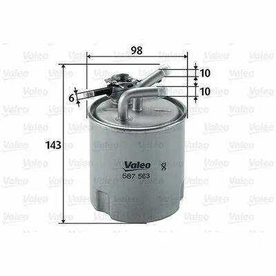 VALEO 587563 Filtro Carburante Miglior Prezzo