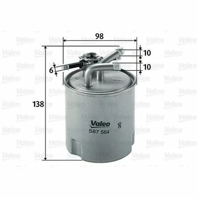 Ultime Pezzi VALEO 587564 Filtro Carburante