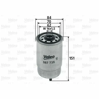 VALEO 587735 Filtro Carburante Miglior Prezzo