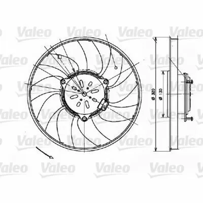 VALEO 696082 Ventola, Raffreddamento Motore Ultimissimo Modello