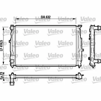 Popolare VALEO 732811 Radiatore, Raffreddamento Motore
