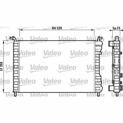 Popolare VALEO 732812 Radiatore, Raffreddamento Motore