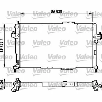 Prezzo Basso VALEO 732824 Radiatore, Raffreddamento Motore