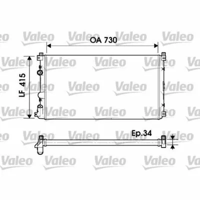 Prezzo Basso VALEO 732918 Radiatore, Raffreddamento Motore