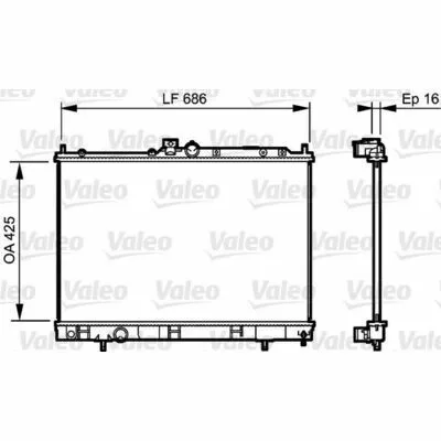 VALEO 735201 Radiatore, Raffreddamento Motore Affare