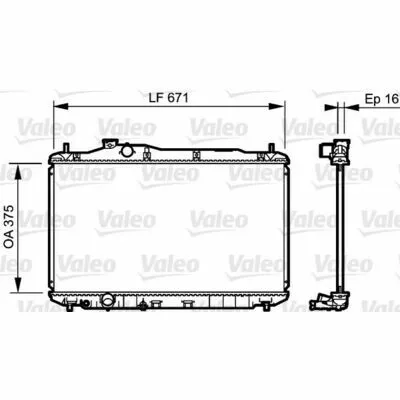 VALEO 735243 Radiatore, Raffreddamento Motore Occasione