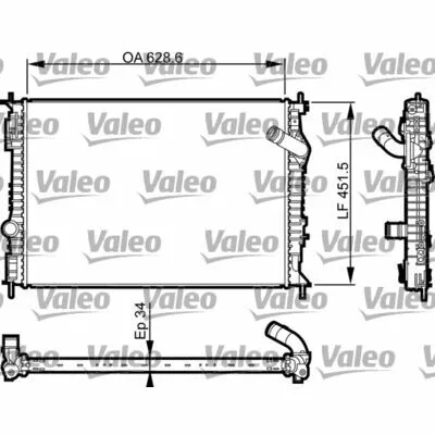 Occasione VALEO 735461 Radiatore, Raffreddamento Motore