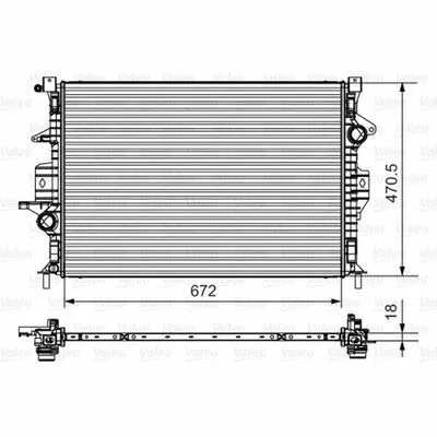 VALEO 735550 Radiatore, Raffreddamento Motore Promo Stagionale
