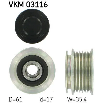 Compra Online SKF VKM 03116 Puleggia Cinghia, Alternatore