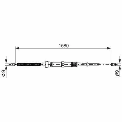 Consegna Rapida BOSCH 1 987 477 806 Cavo Comando, Freno Stazionamento