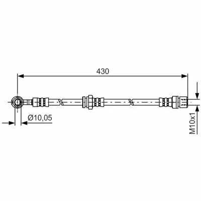 BOSCH 1 987 481 384 Flessibile del Freno Offerta Lampo