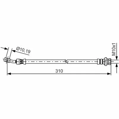 Prezzo Di Fabbrica BOSCH 1 987 481 417 Flessibile del Freno