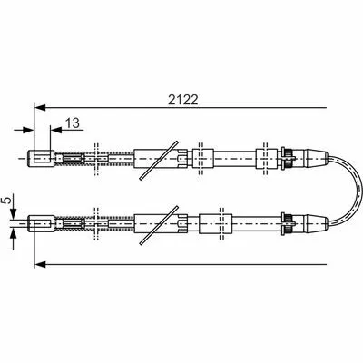 Bestseller BOSCH 1 987 482 010 Cavo Comando, Freno Stazionamento