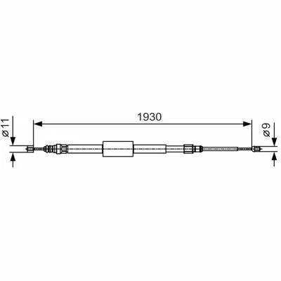 BOSCH 1 987 482 011 Cavo Comando, Freno Stazionamento Solo Oggi