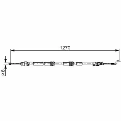 BOSCH 1 987 482 014 Cavo Comando, Freno Stazionamento Pagamento Sicuro