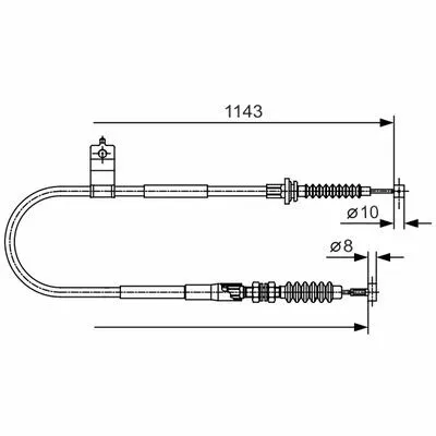 Offerta Limitata BOSCH 1 987 482 056 Cavo Comando, Freno Stazionamento