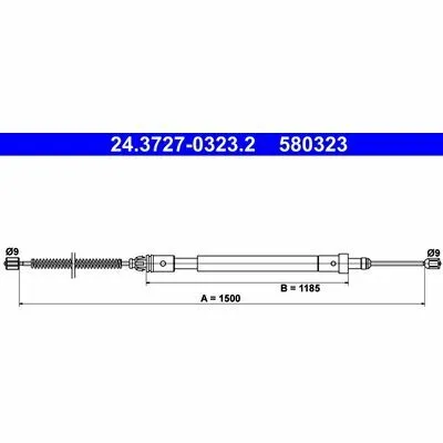 Acquista Ora ATE 24.3727-0323.2 Cavo Comando, Freno Stazionamento