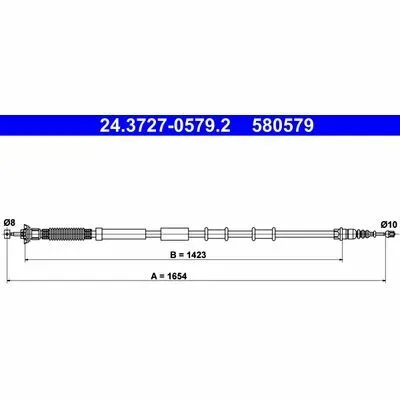 Spedizione Espresso ATE 24.3727-0579.2 Cavo Comando, Freno Stazionamento