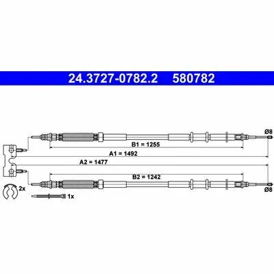 ATE 24.3727-0782.2 Cavo Comando, Freno Stazionamento Offerta