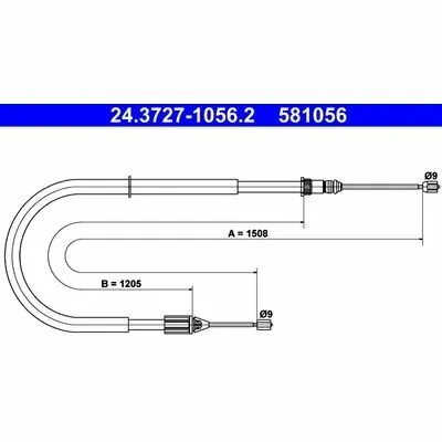 ATE 24.3727-1056.2 Cavo Comando, Freno Stazionamento Professionale