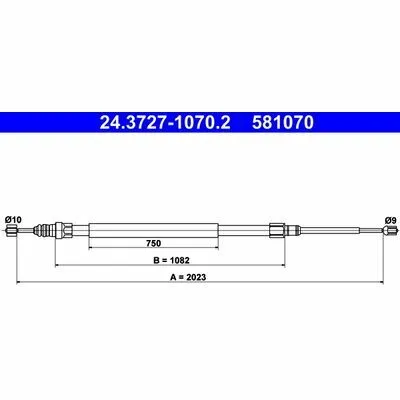 ATE 24.3727-1070.2 Cavo Comando, Freno Stazionamento Promozione